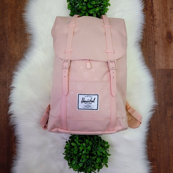 Light Pink Herschel Pink Bag Urban Backpack Herschel Supply Little America  Mid-Volume Light